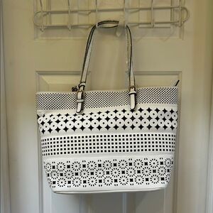 Christian Lacroix Black and White Patterned Tote